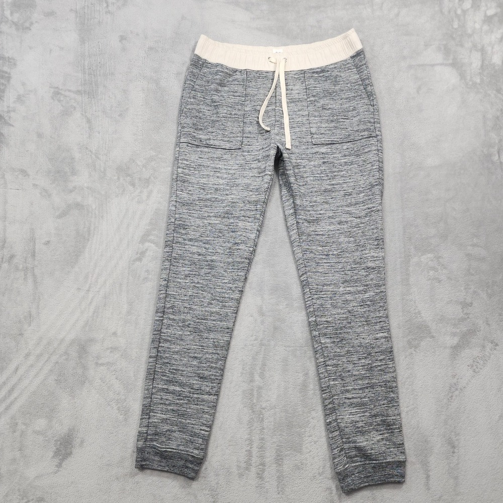 Gap Pants Womens S Gray Utility Jogger French Terry Drawstring Lounge Space Dye